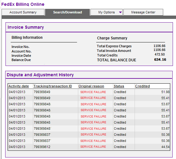 FedEx Late Delivery Refund