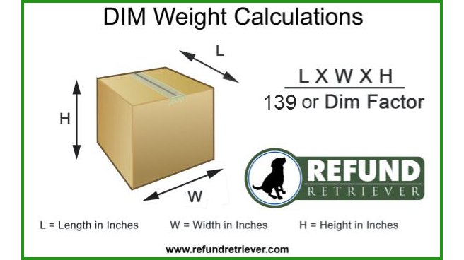 DIM Weight Calculations reduce shipping costs