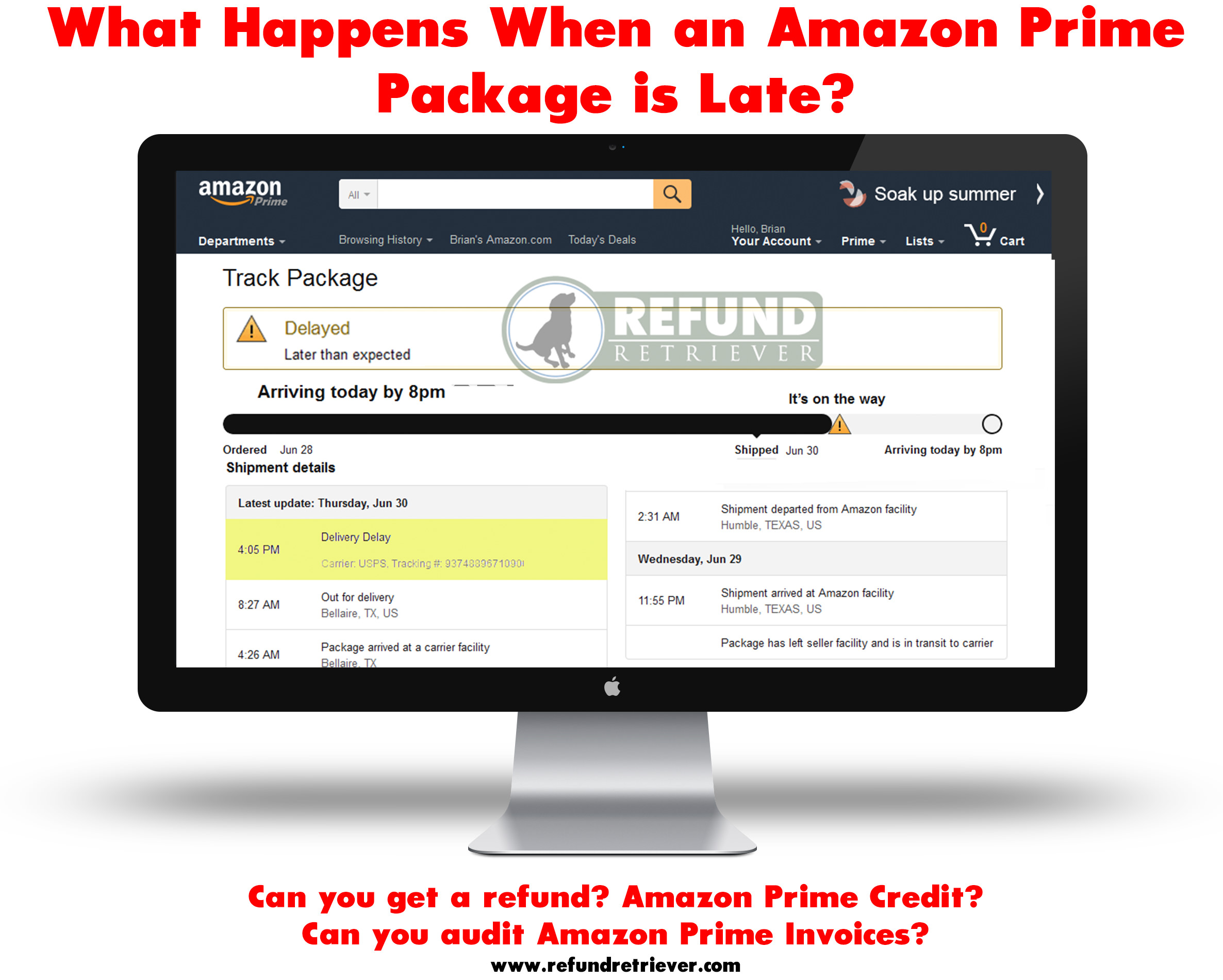 how to get my amazon prime refund