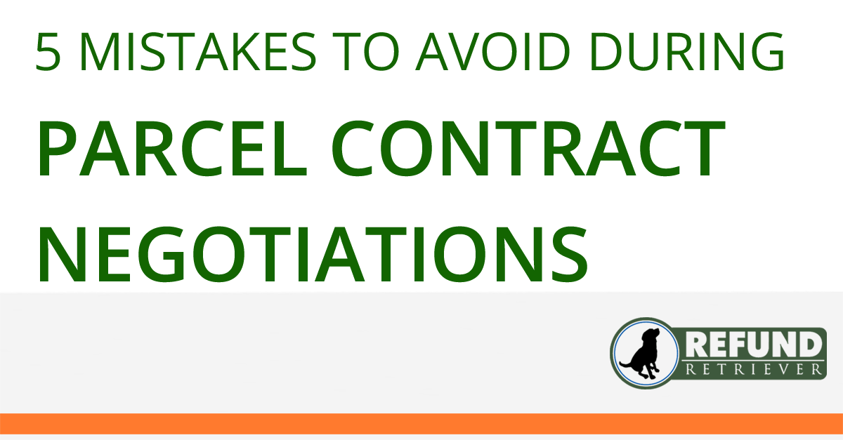 5 mistakes to avoid during parcel contract negotiations