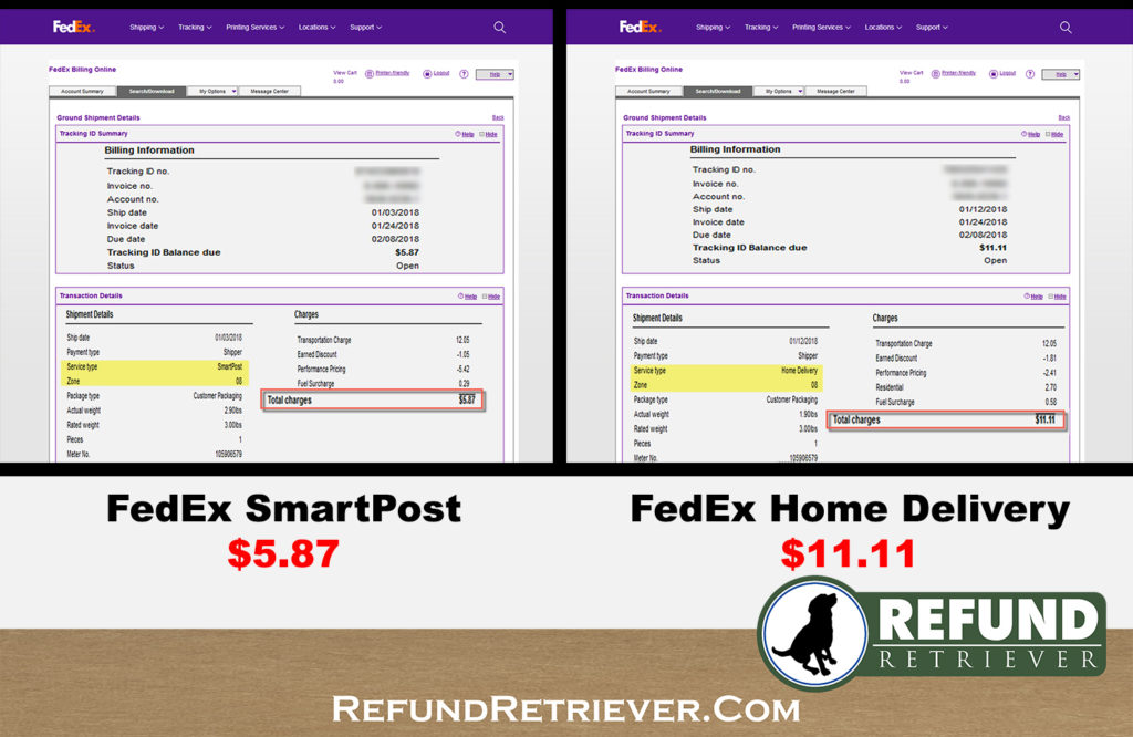 FedEx SmartPost vs Home Delivery