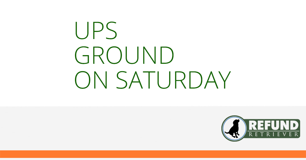 UPS Saturday Delivery For Free Ground And 3 Day
