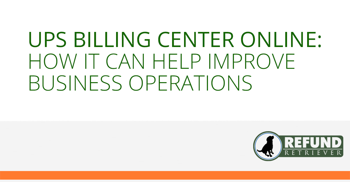 UPS Billing Center Online: How It Can Help Improve Business ...