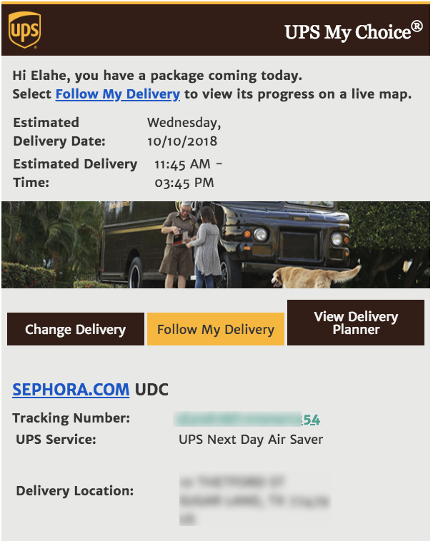 View All Shipments  UPS - United States