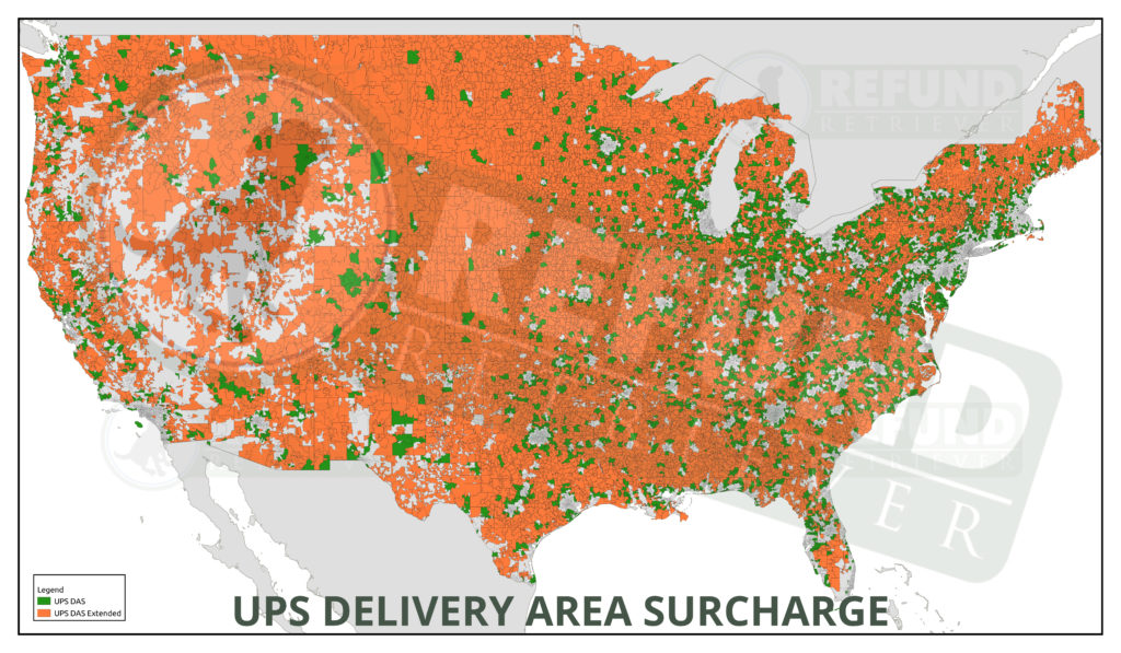 UPS Delivery Area Surcharges