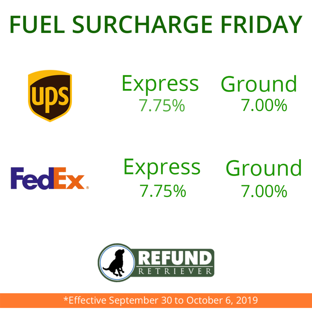 2019 FedEx UPS Fuel Surcharge