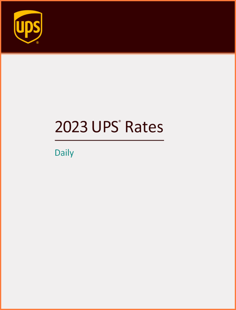 UPS Shipping Rates