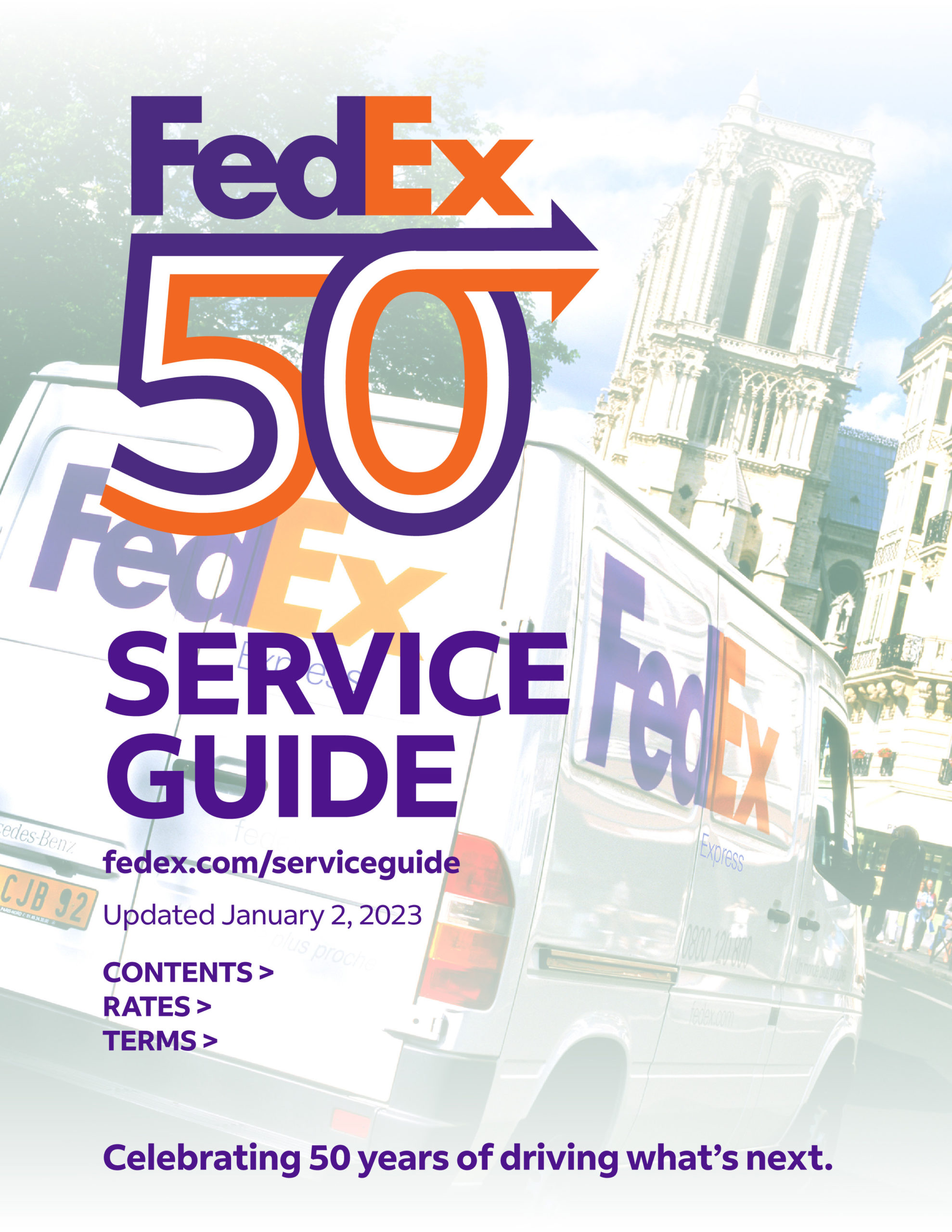 FedEx Service Guide 2023