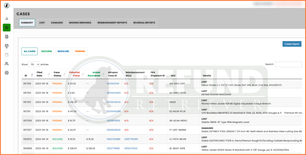 Amazon FBA Reimbursements