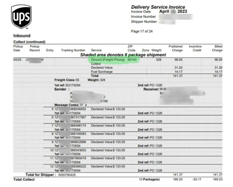 UPS Ground with Freight Pricing