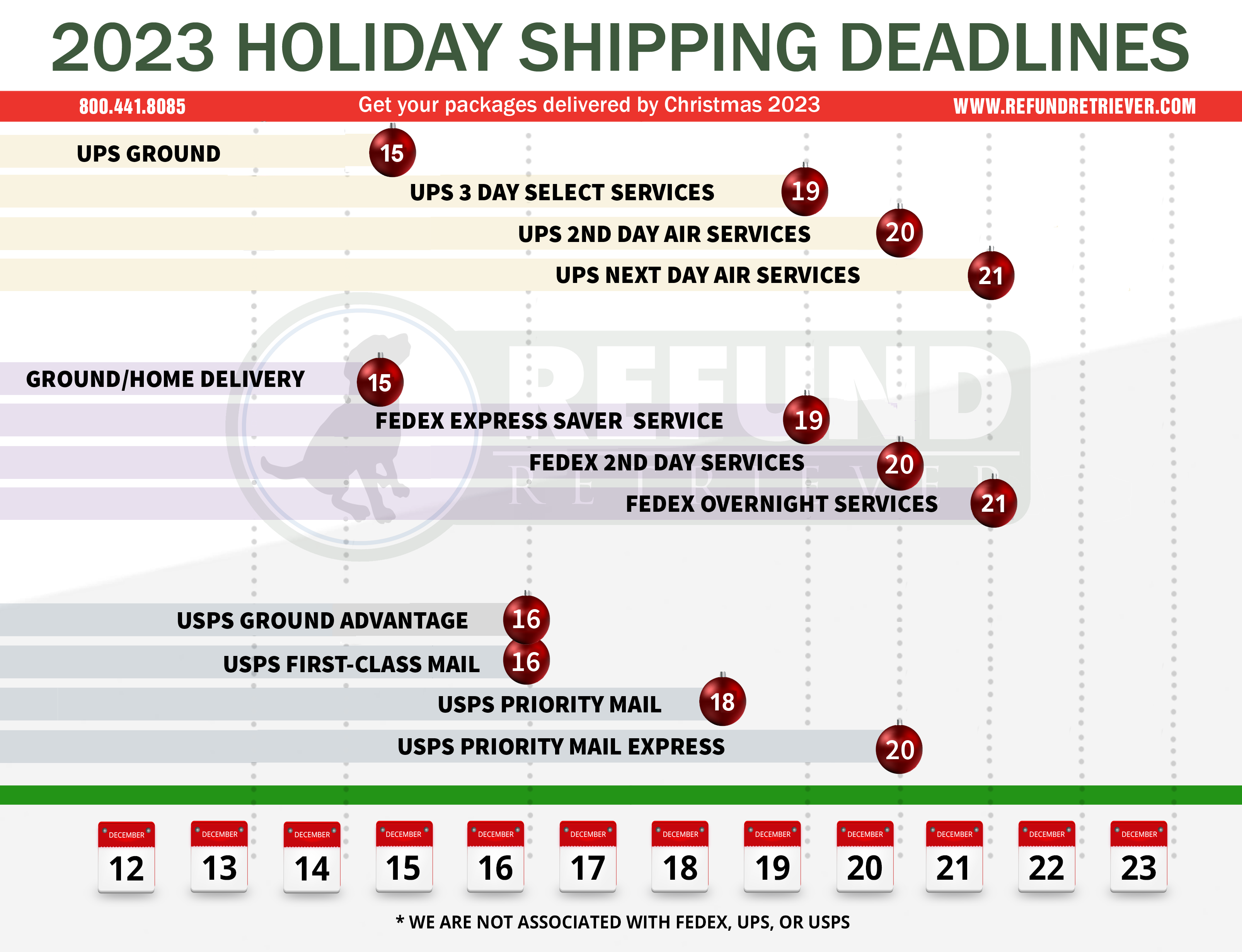 Has Released Their Holiday Shipping Deadlines