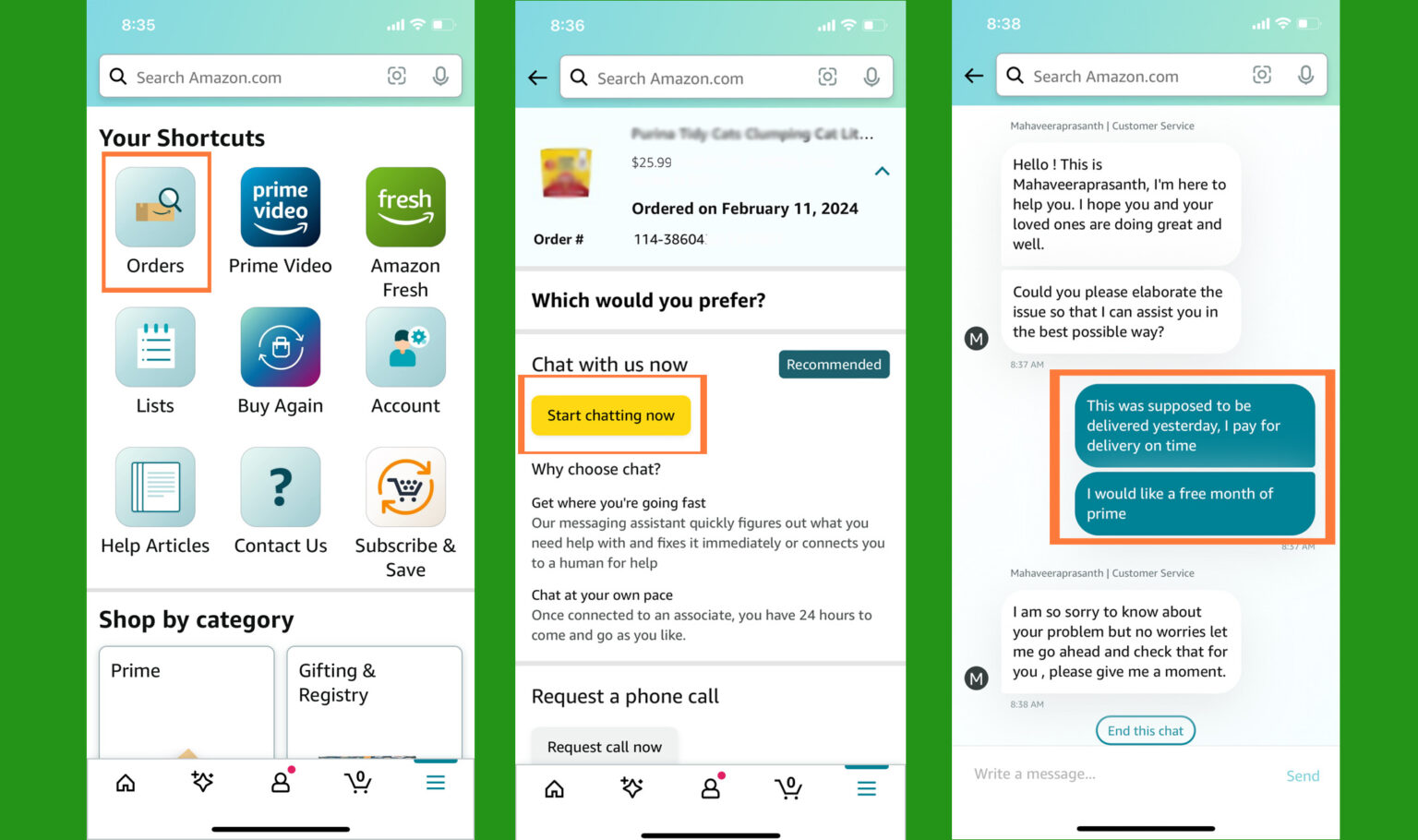 Amazon Prime Late Package Delivery